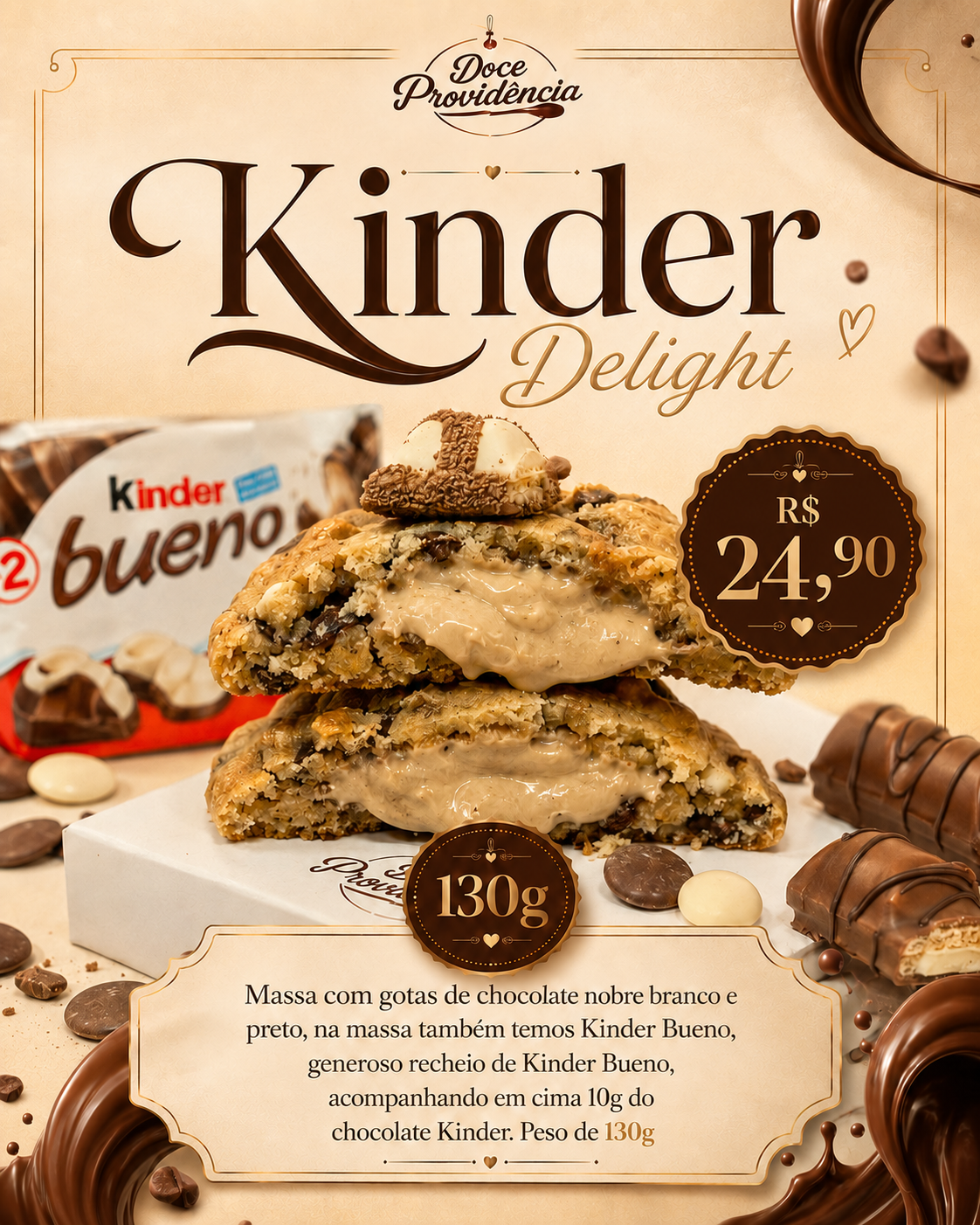 Kinder Delight - Cardápio